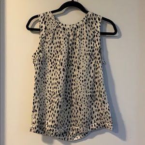 Banana Republic Dalmation silk top